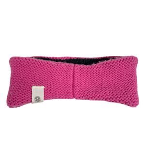 Lululemon Womens Head Band Ear Warmer Pink Black Wool Blend